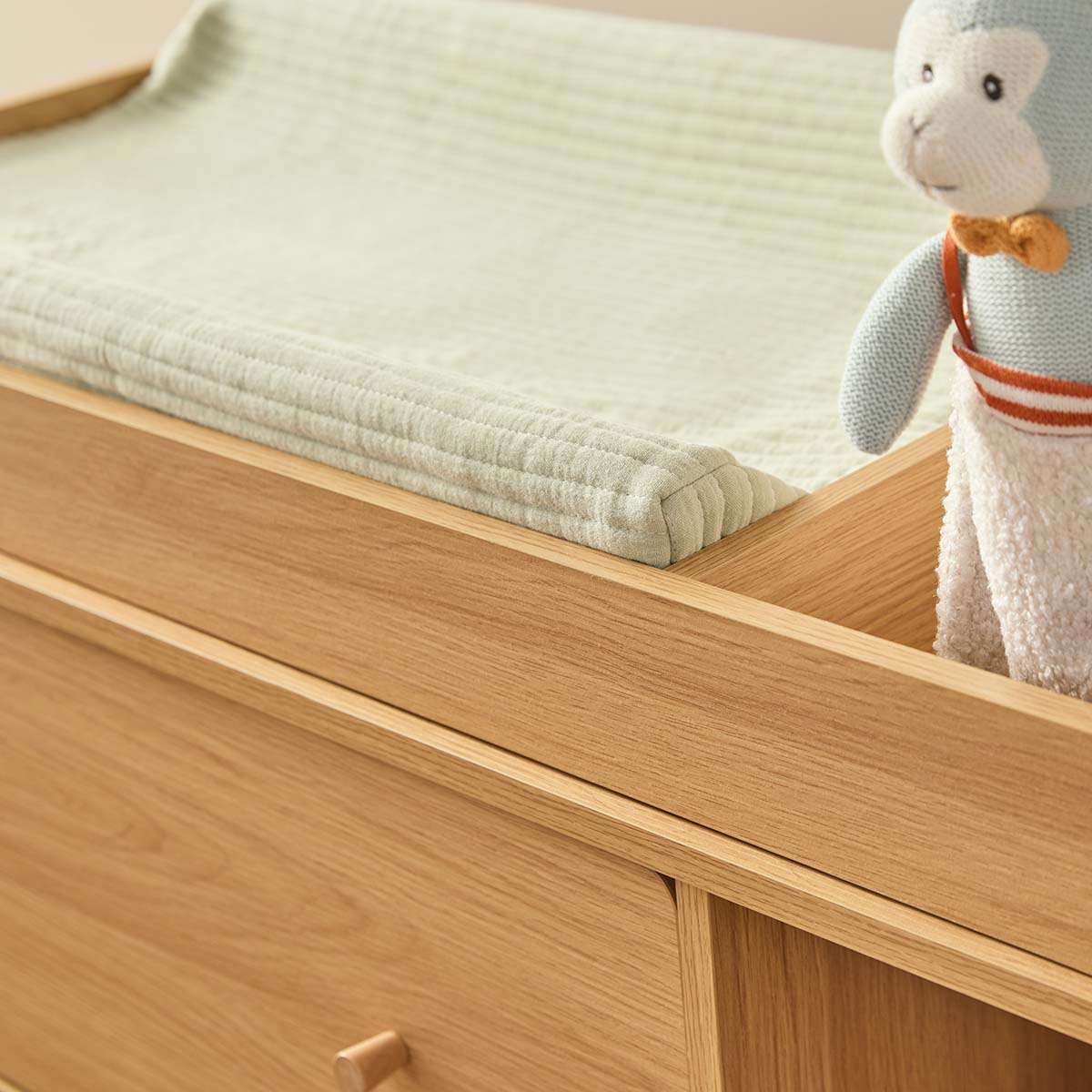 Ollie Change Table With Removable Top - Natural