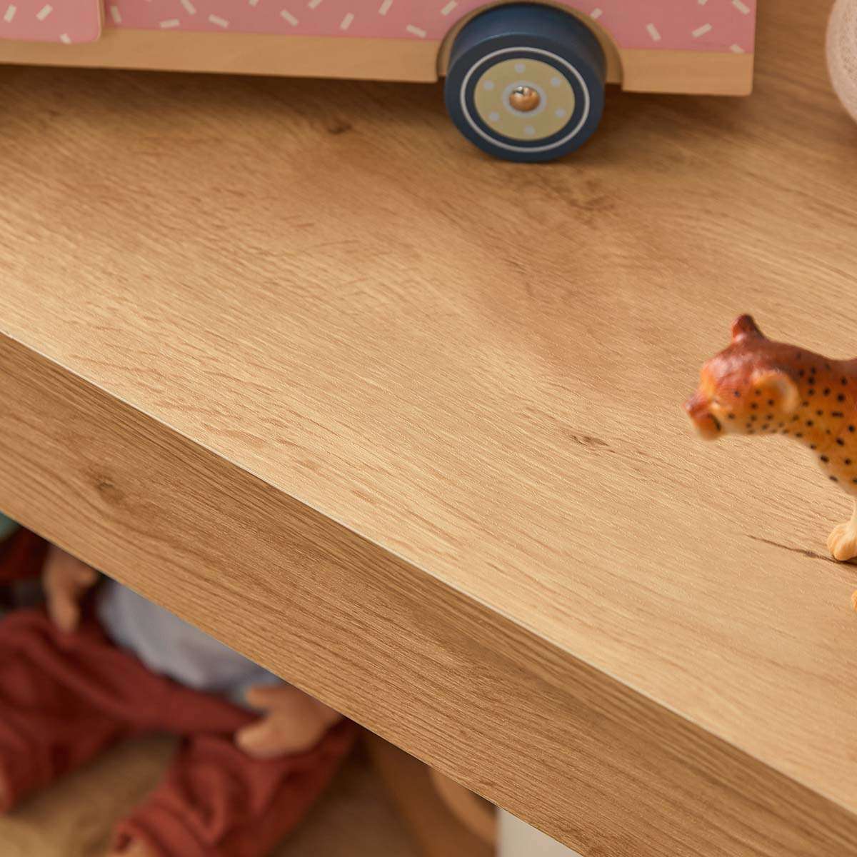 Spotty Book Storage with Toy Drawer Organiser - Cream