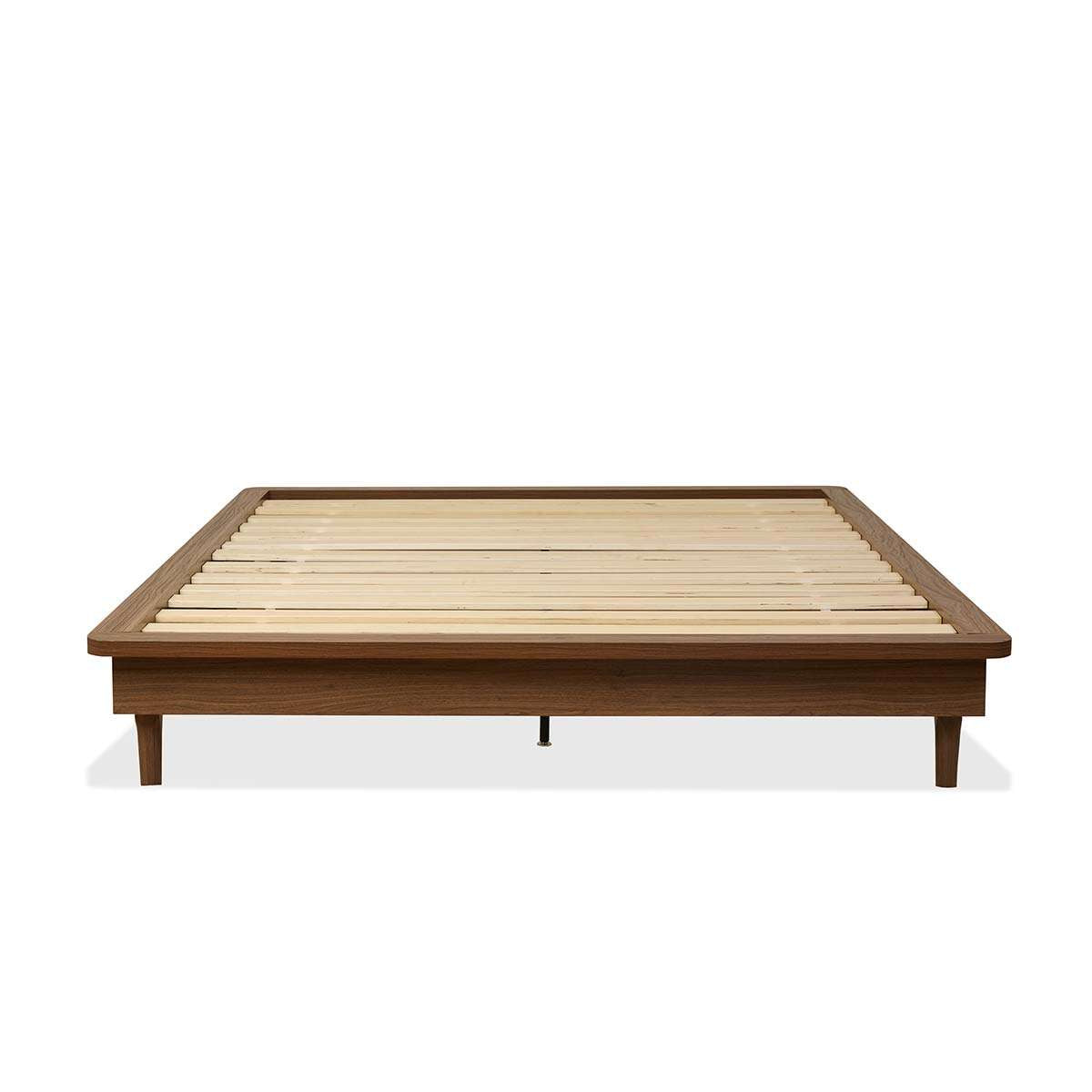 Queen Bed Base - Walnut