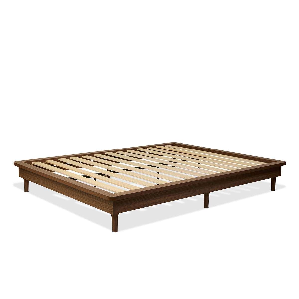 Queen Bed Base - Walnut