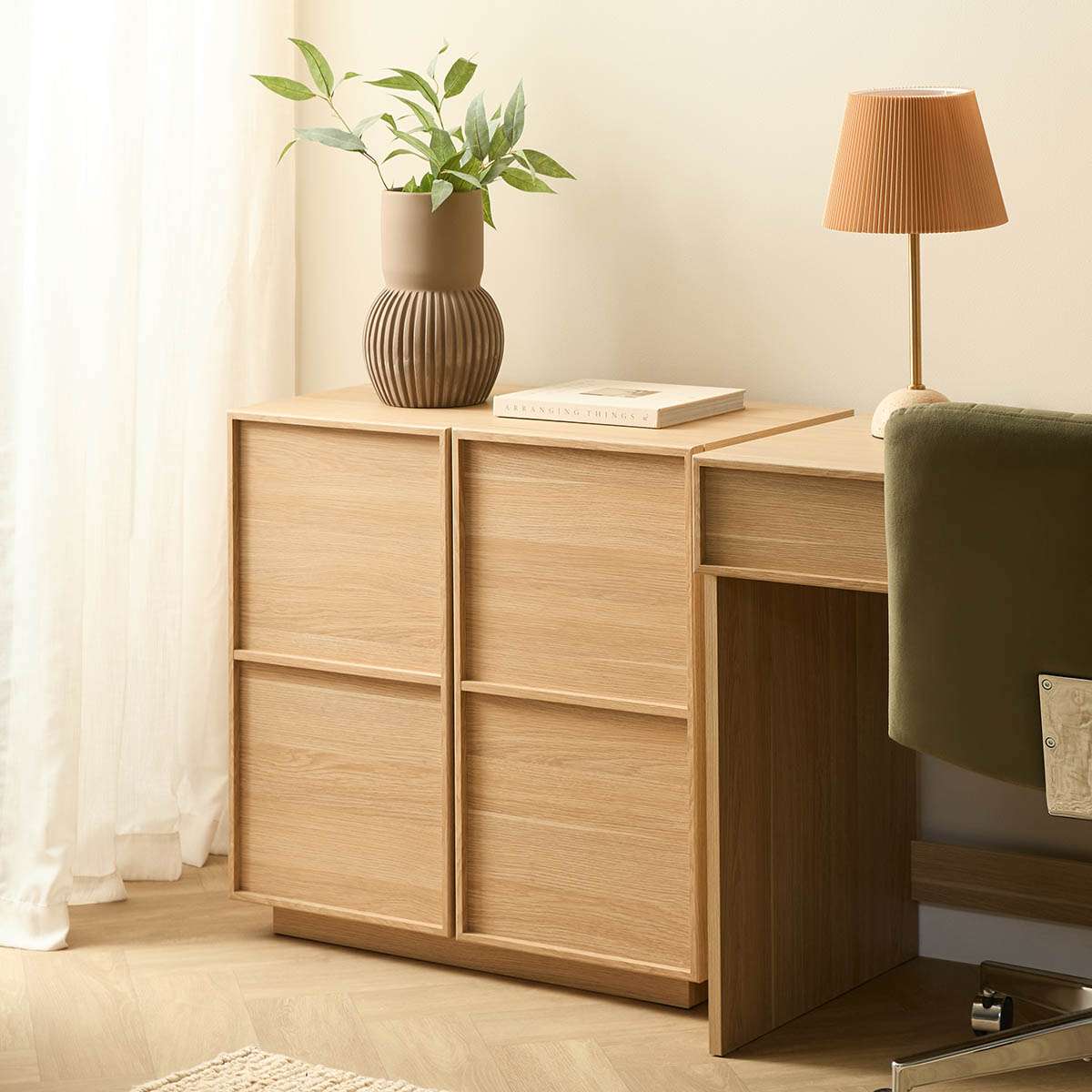 Osaka Two Door Cabinet - Natural