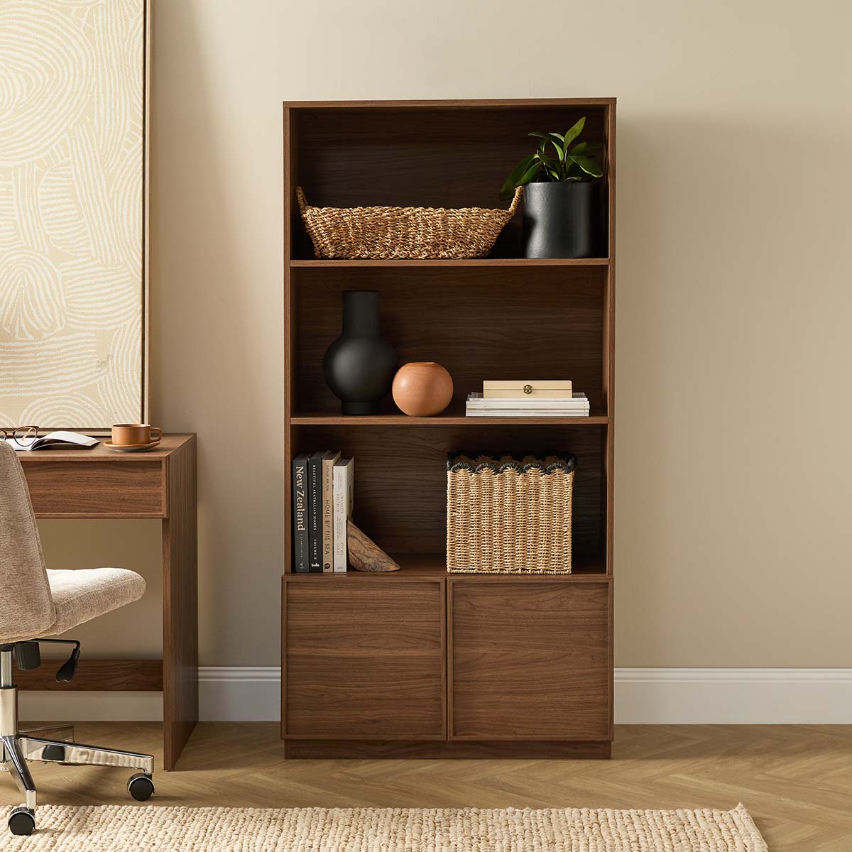 Osaka Bookcase - Walnut