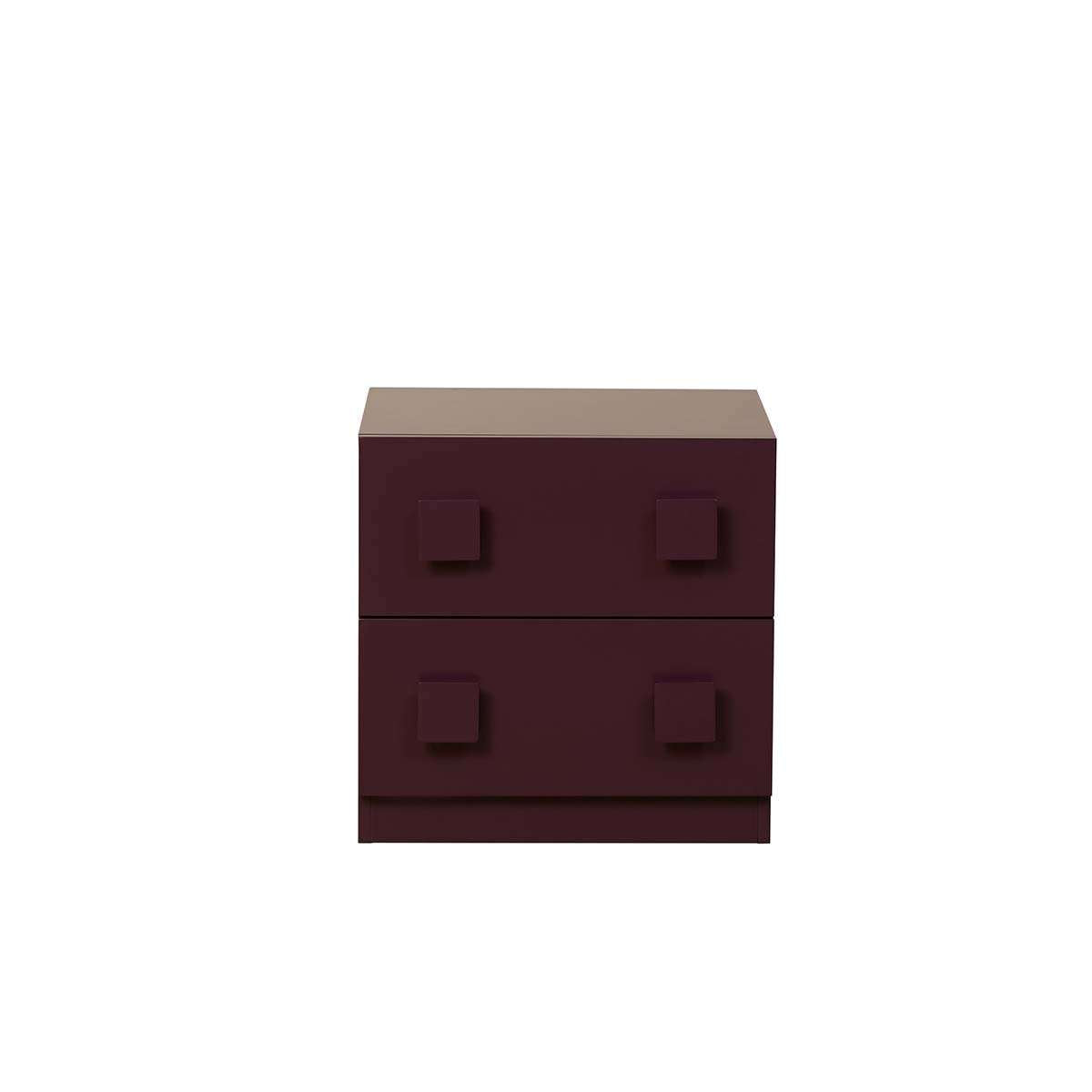 Kei Bedside Table - Plum