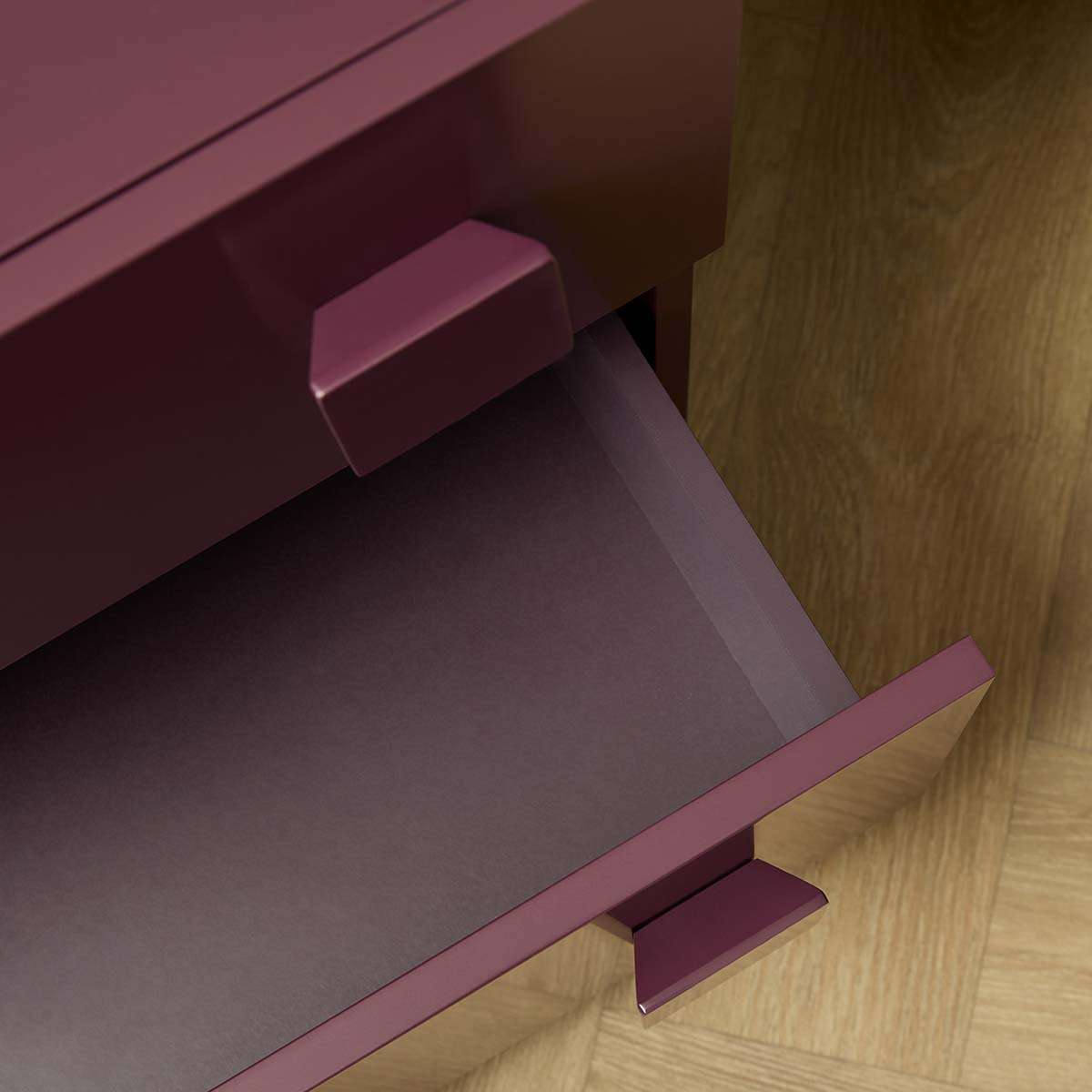 Kei Bedside Table - Plum