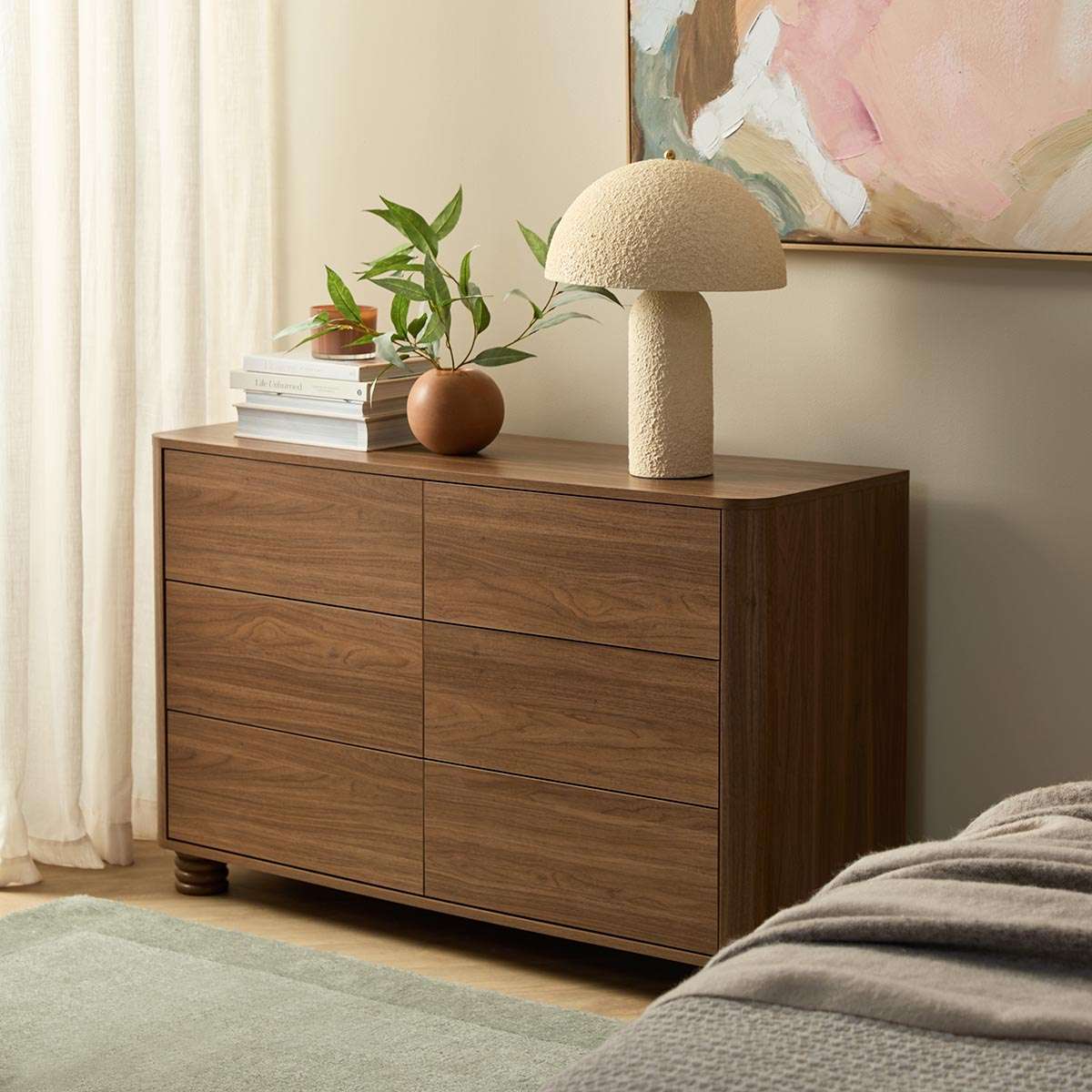 Ziggy Six Drawers - Walnut | Stylish Storage | Mocka