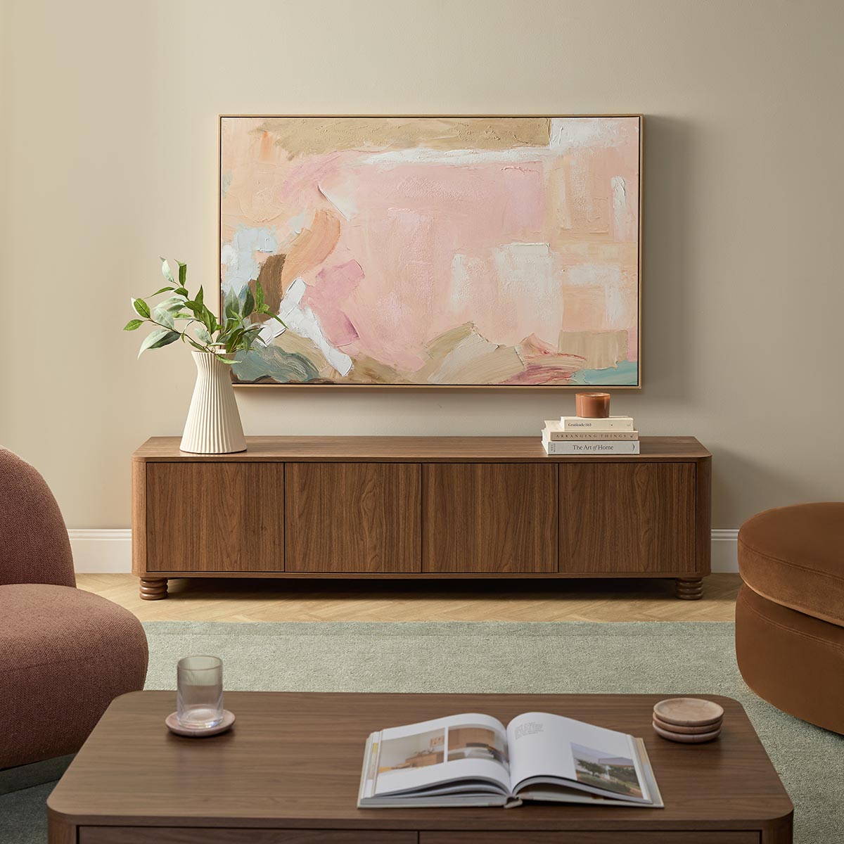 Ziggy Entertainment Unit - Walnut
