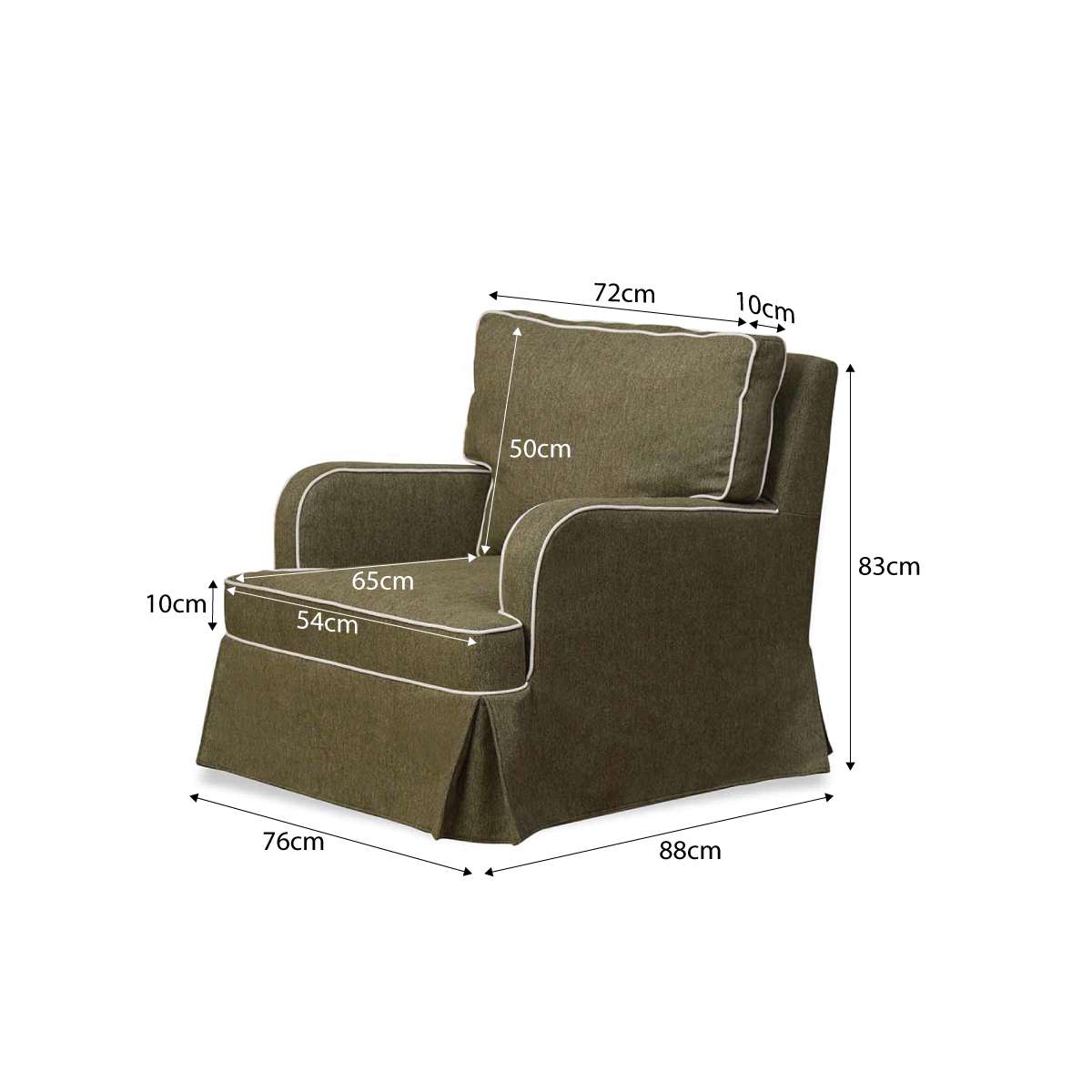 Everleigh Occasional Chair - Dark Green