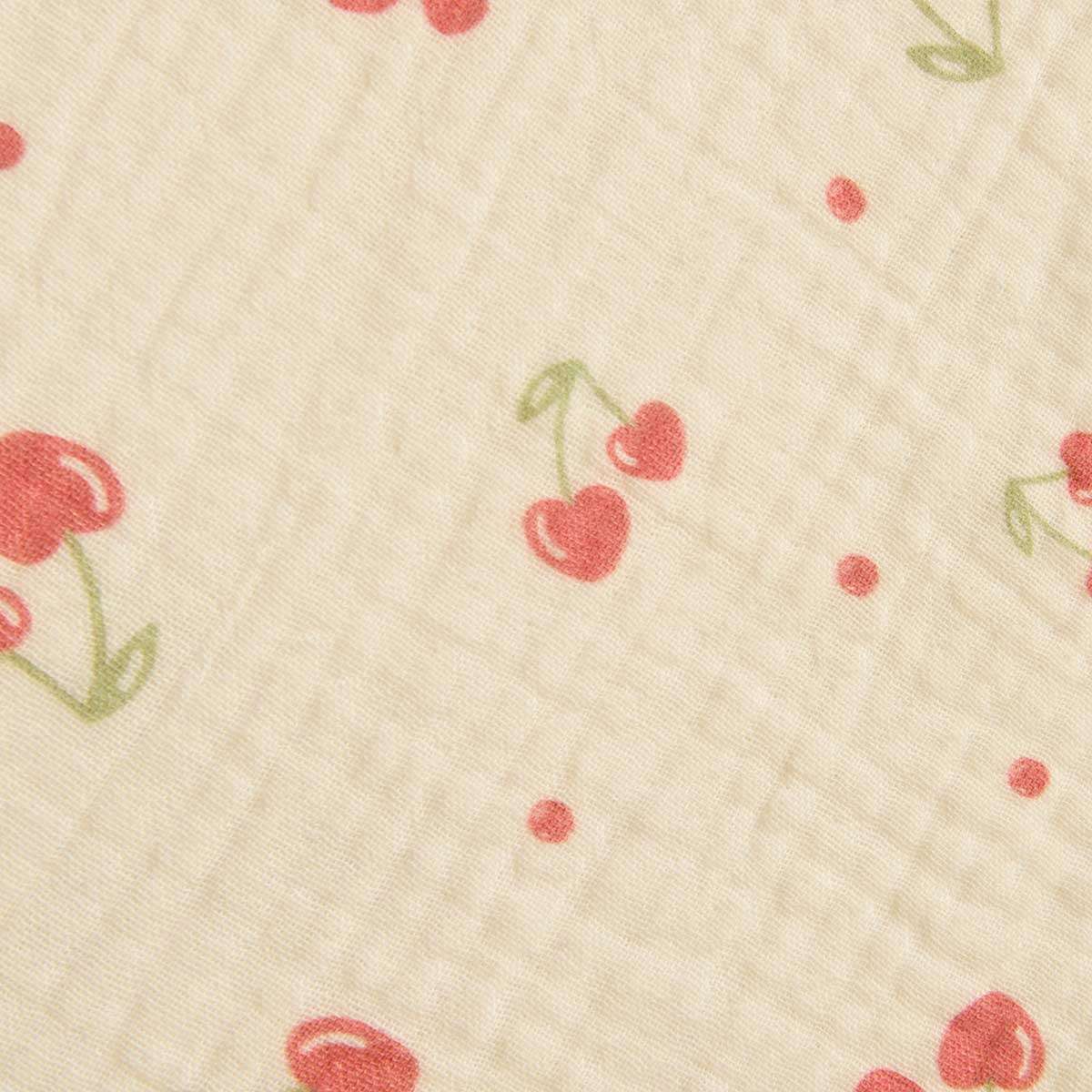 Organic Cotton Cot Sheet - Cherry Heart