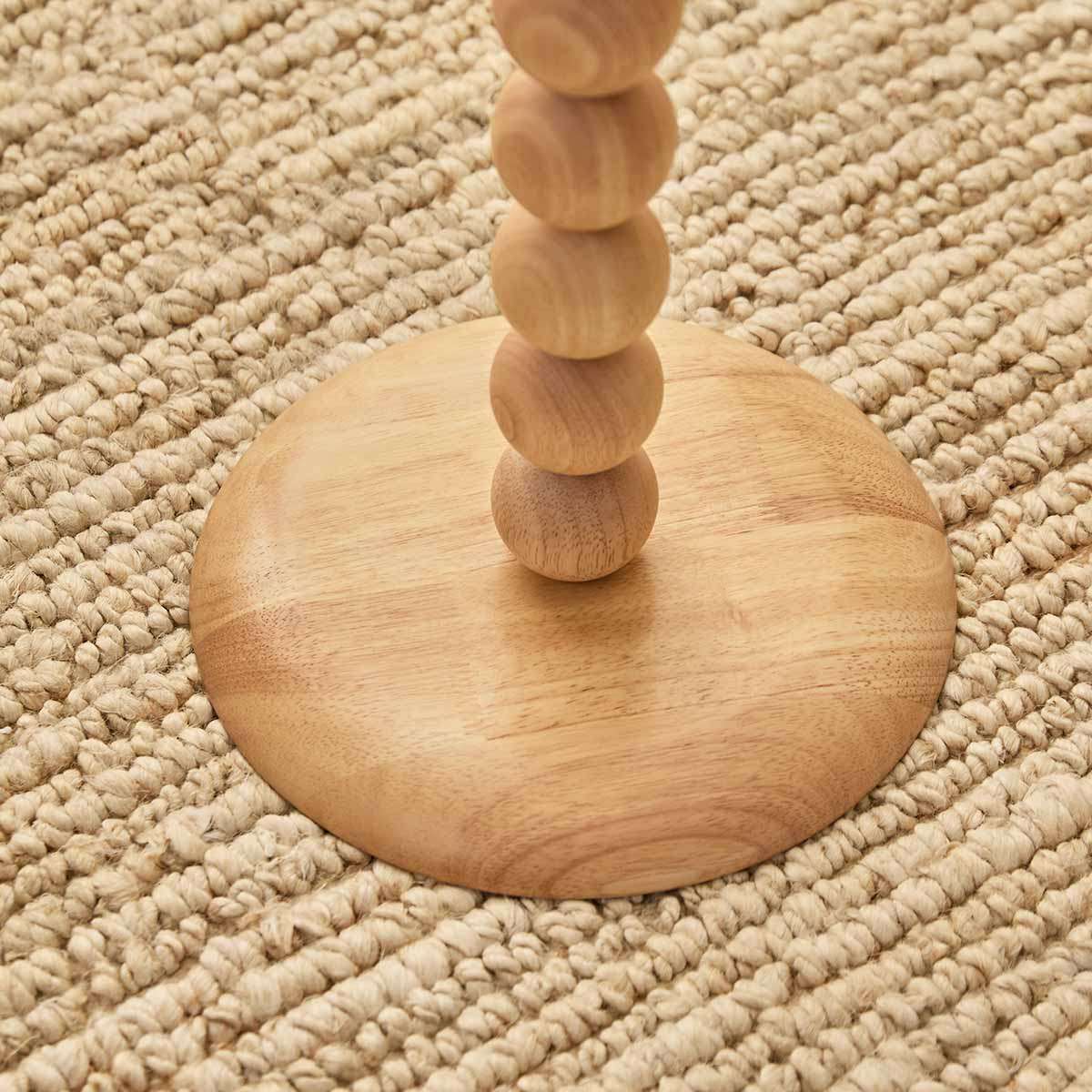 Skyla Sphere Wooden Ball Floor Lamp