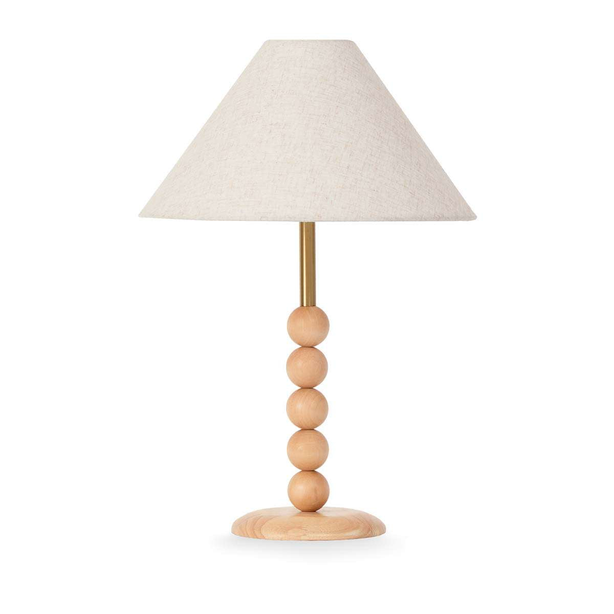 Skyla Sphere Wooden Ball Table Lamp