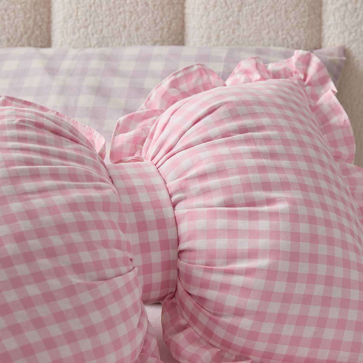 Bow Cushion Large - Pink