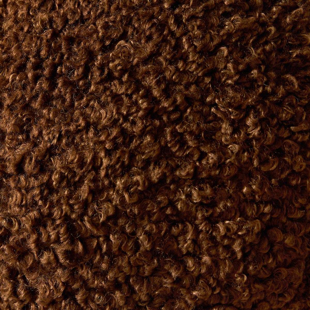 Frankie Sherpa Ball Cushion - Chocolate
