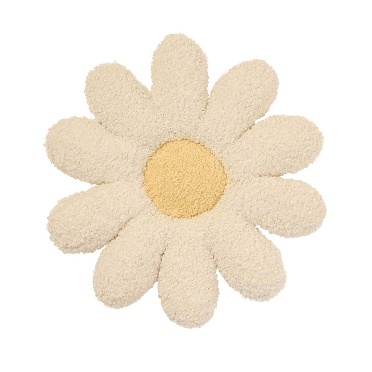 Daisy Flower Cushion - White