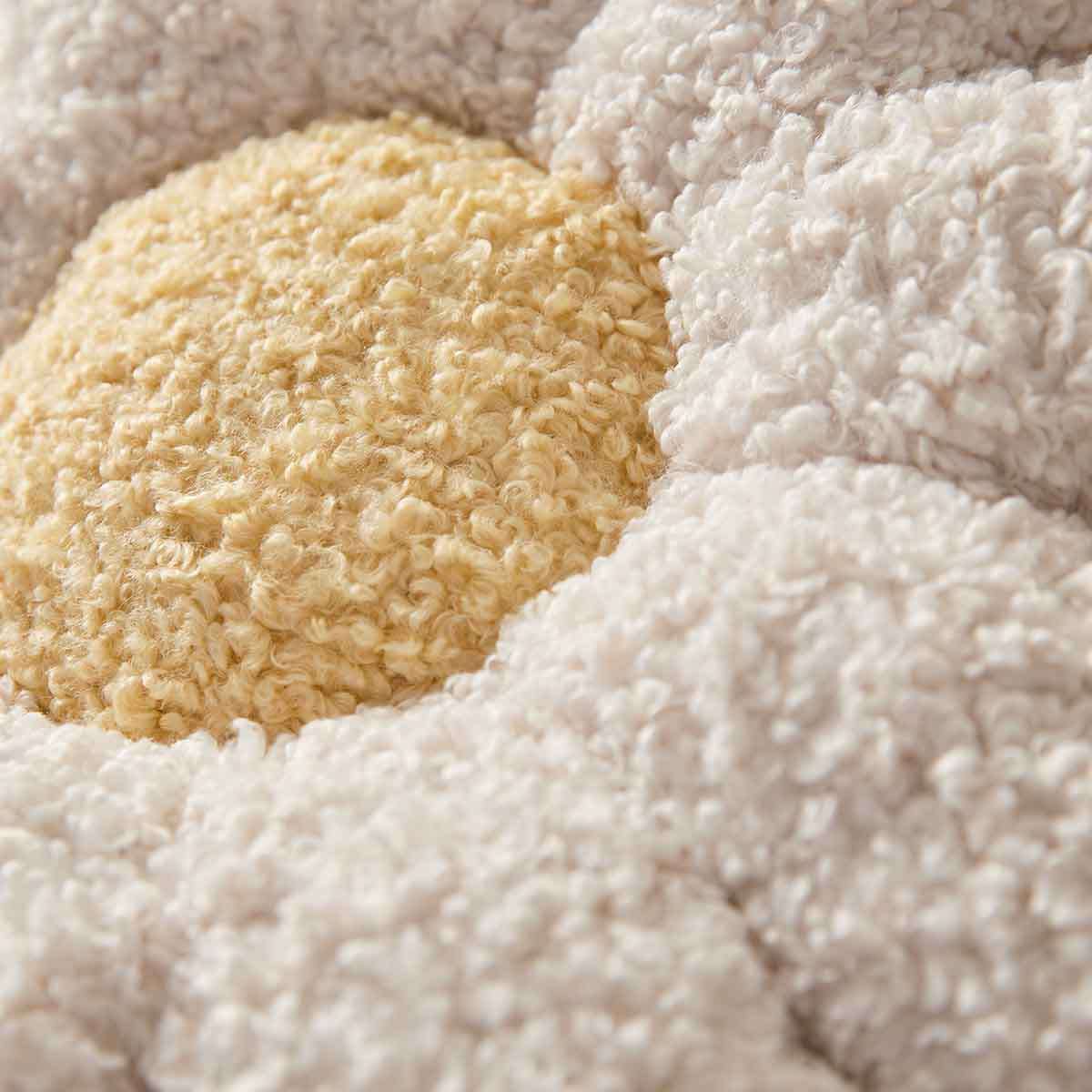 Daisy Flower Cushion - White
