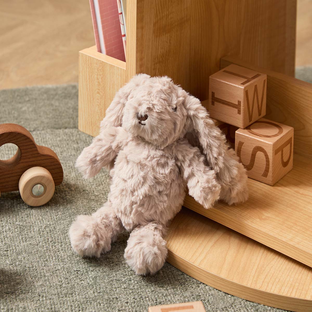 Rosie Rabbit Plush Toy Small - Silver
