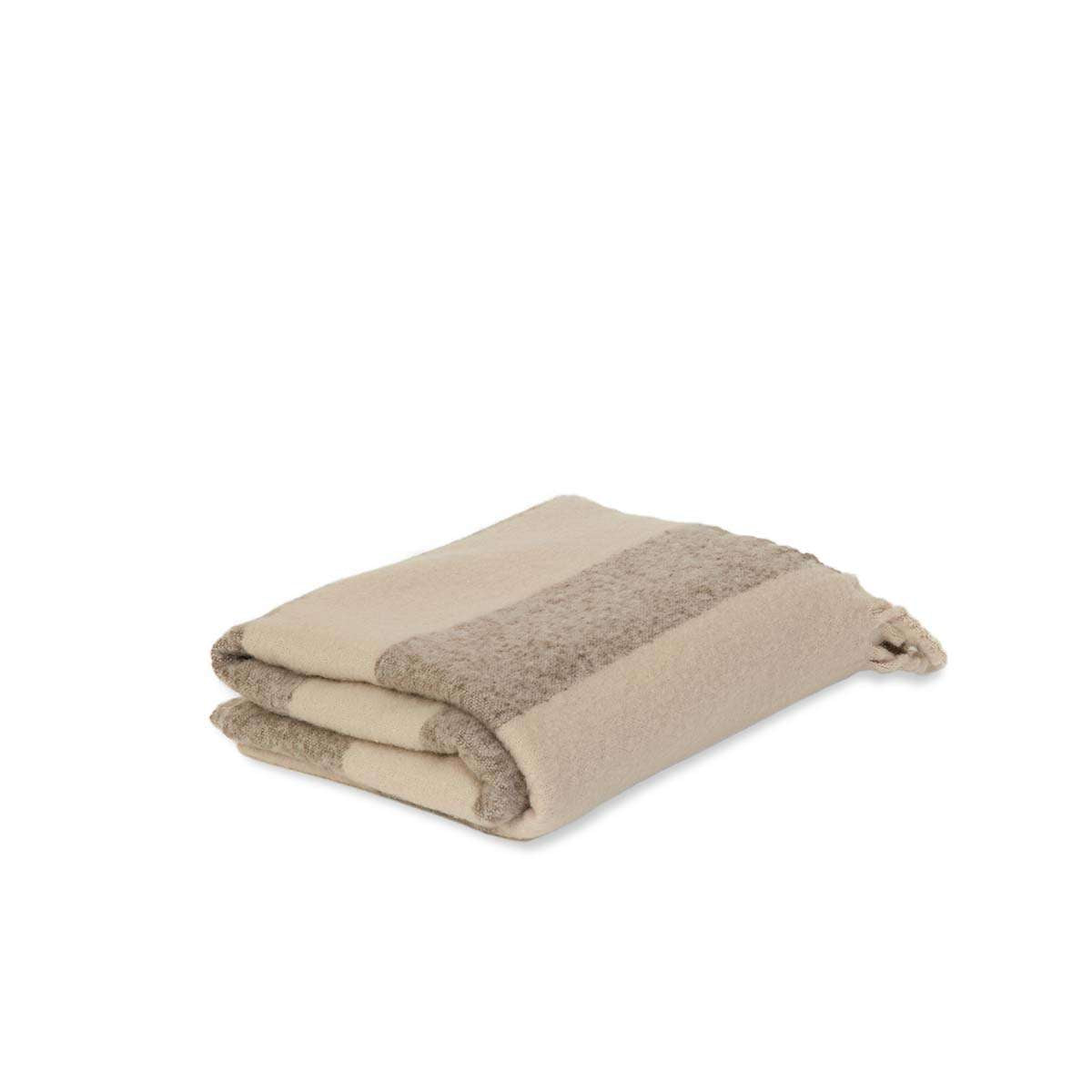 Mocka Stripe Throw Blanket - Mocha
