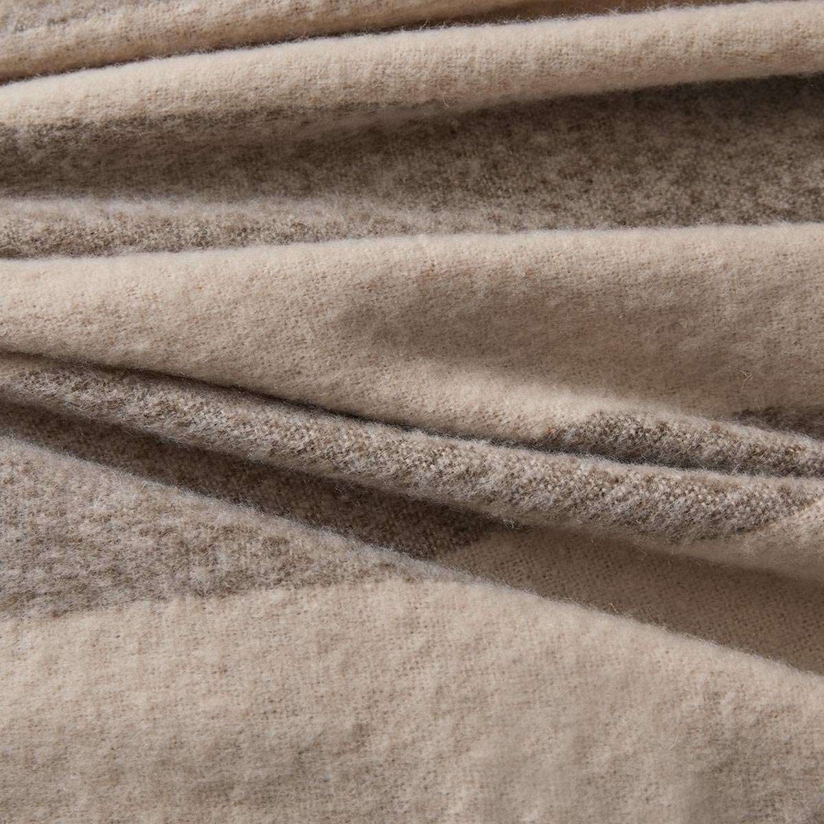 Mocka Stripe Throw Blanket - Mocha