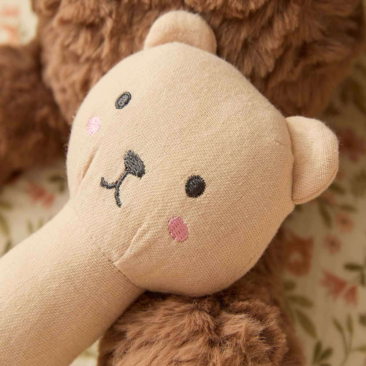 Soft Cotton Teddy Rattle