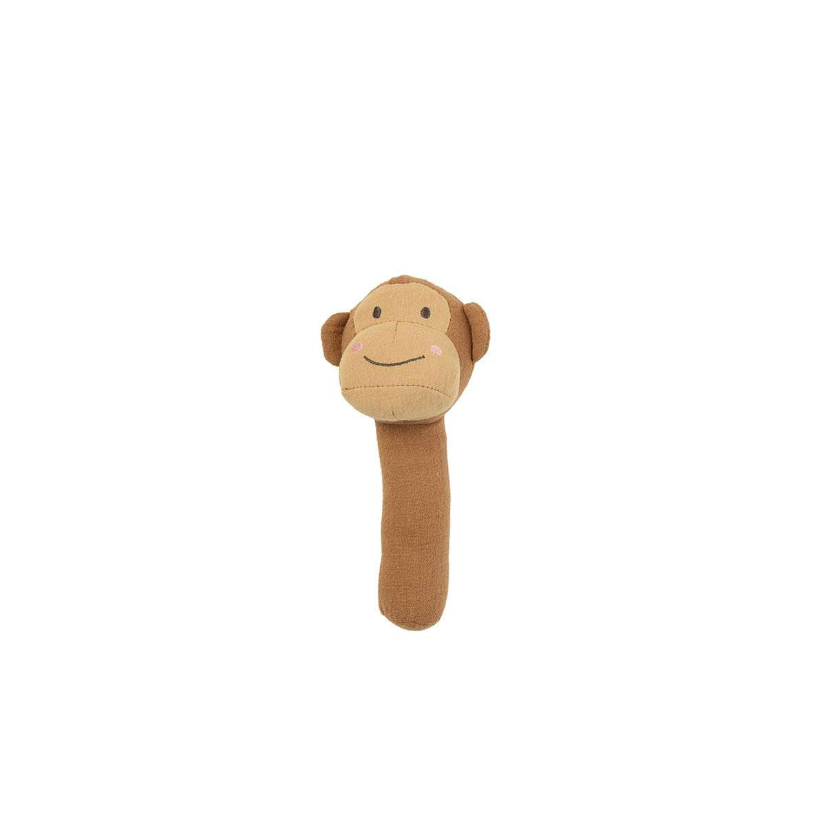 Soft Cotton Monkey Rattle