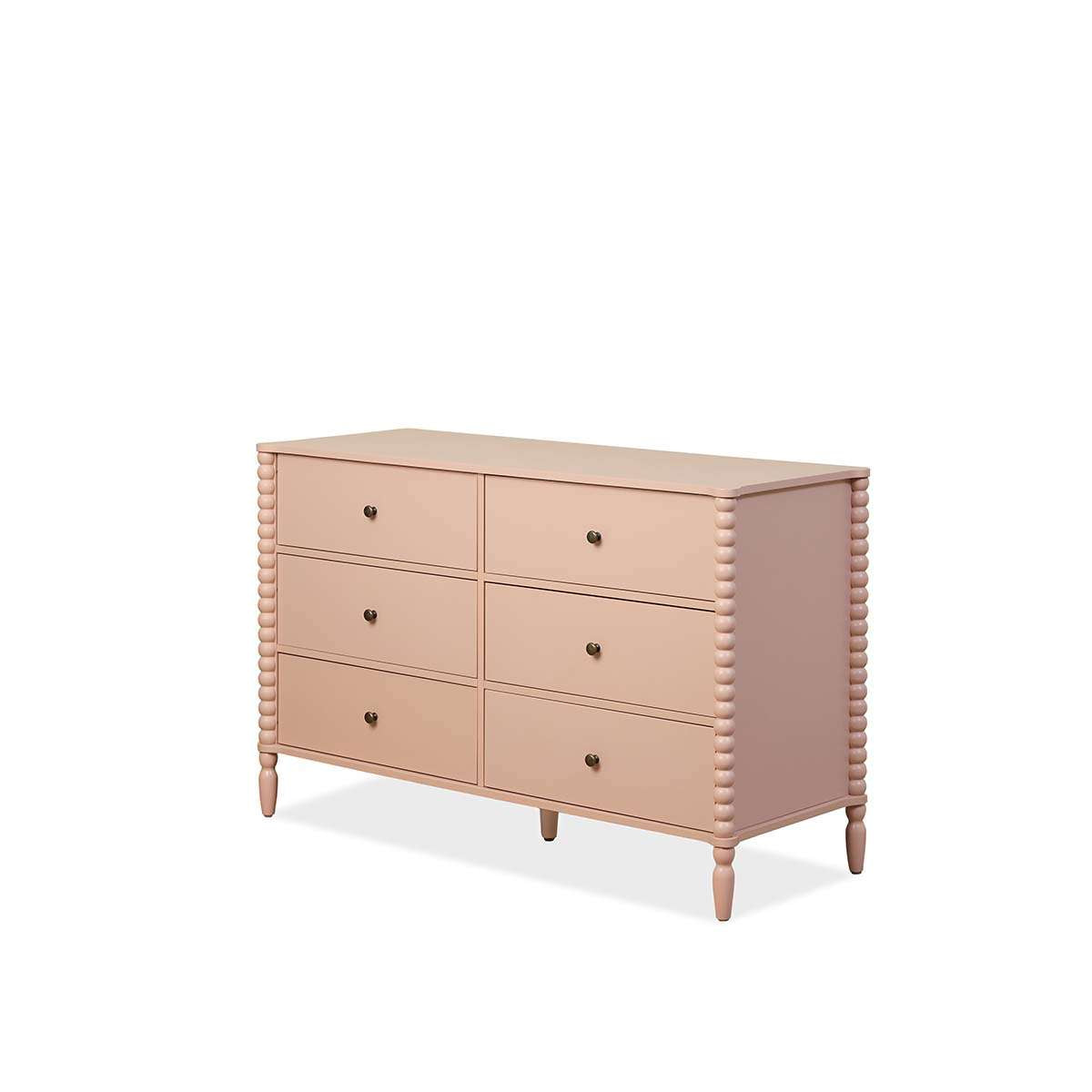 Betti Bobbin Six Drawer - Pink