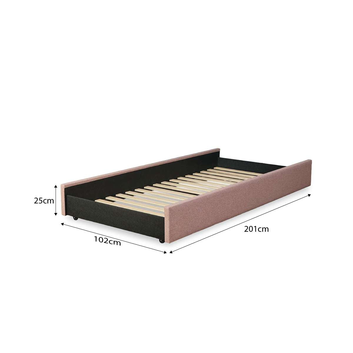 Amelie Single Trundle Bed + Mocka Mattress Bundle