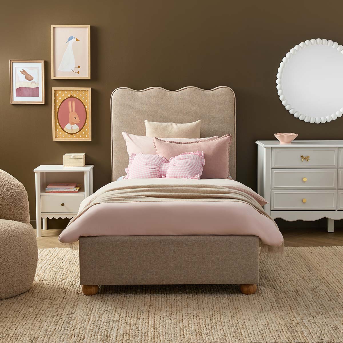 Waverley King Single Bed - Natural