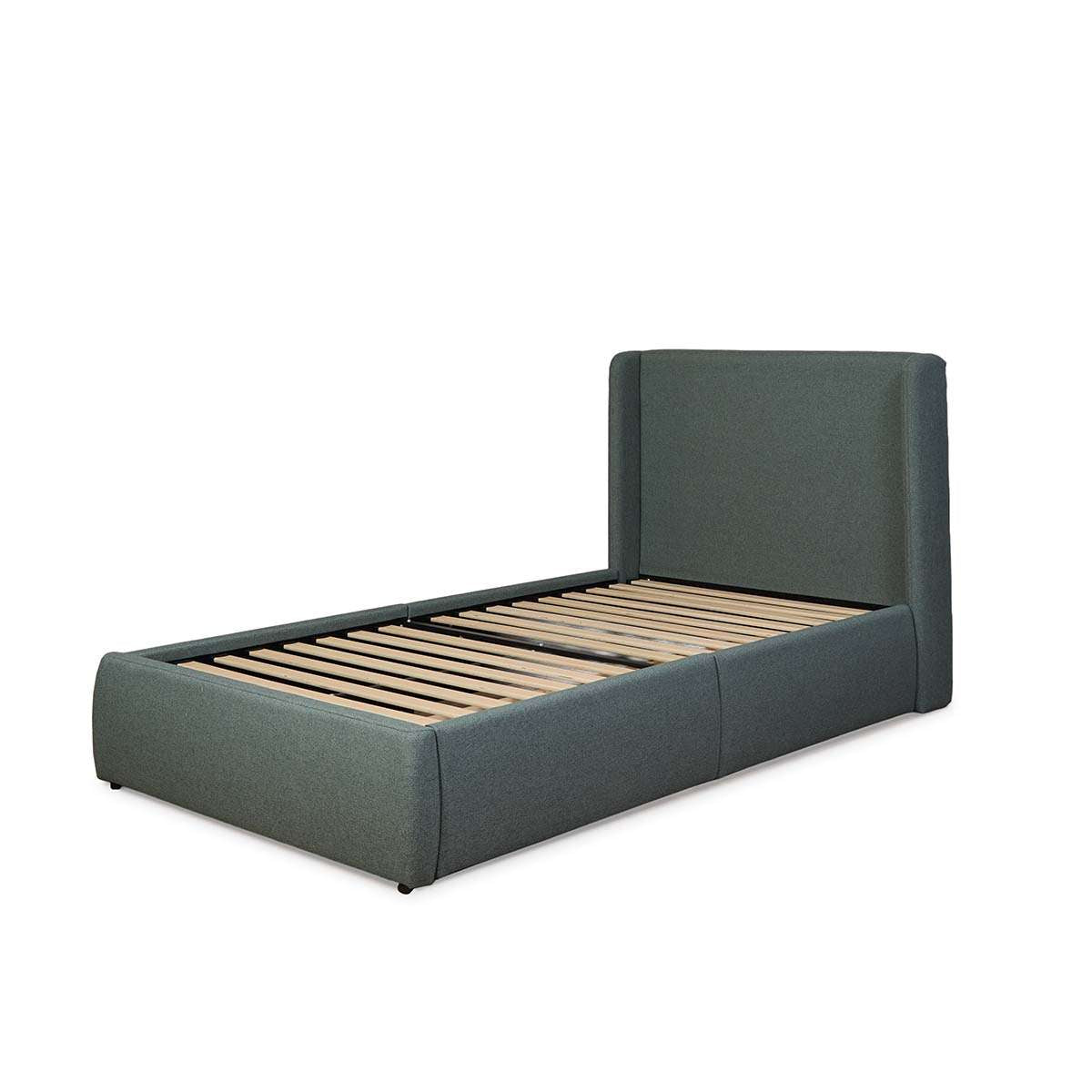 Charley Storage King Single Bed - Sage Green
