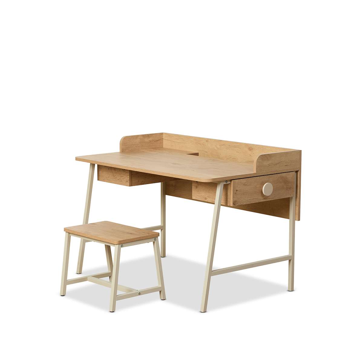 Spotty Craft Table And Stool Set - Cream