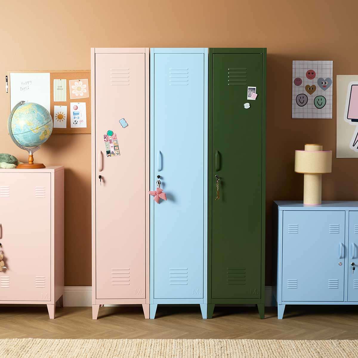 Mocka Original Locker Wardrobe - Single - Khaki