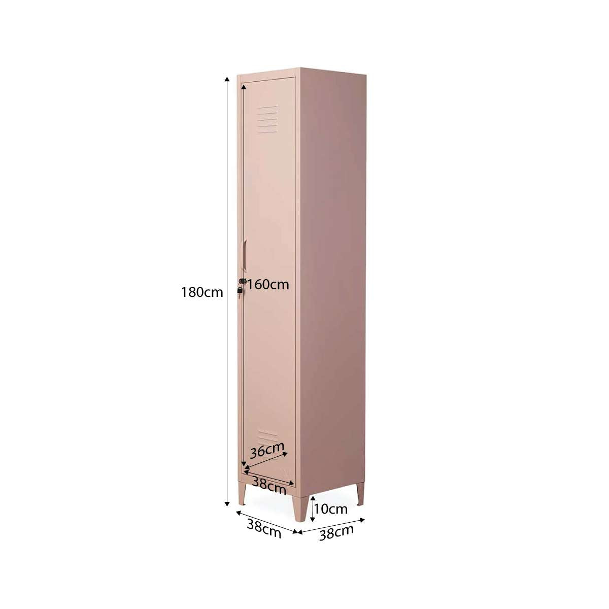 Mocka Original Locker Wardrobe - Single - Pink