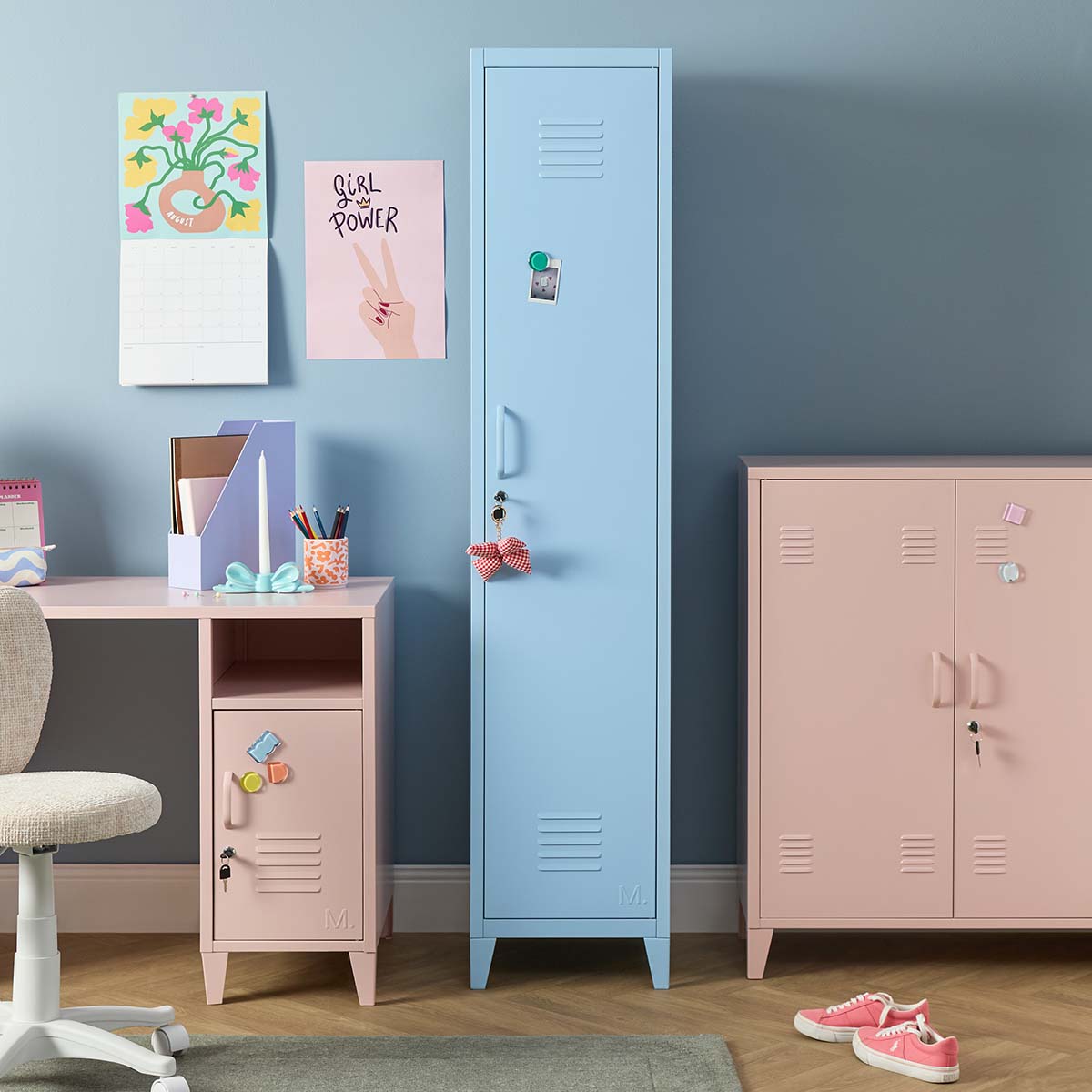 Mocka Original Locker Wardrobe - Single - Powder Blue