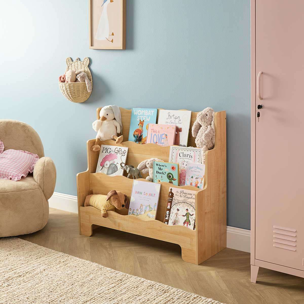 Theo Library Bookshelf - Natural