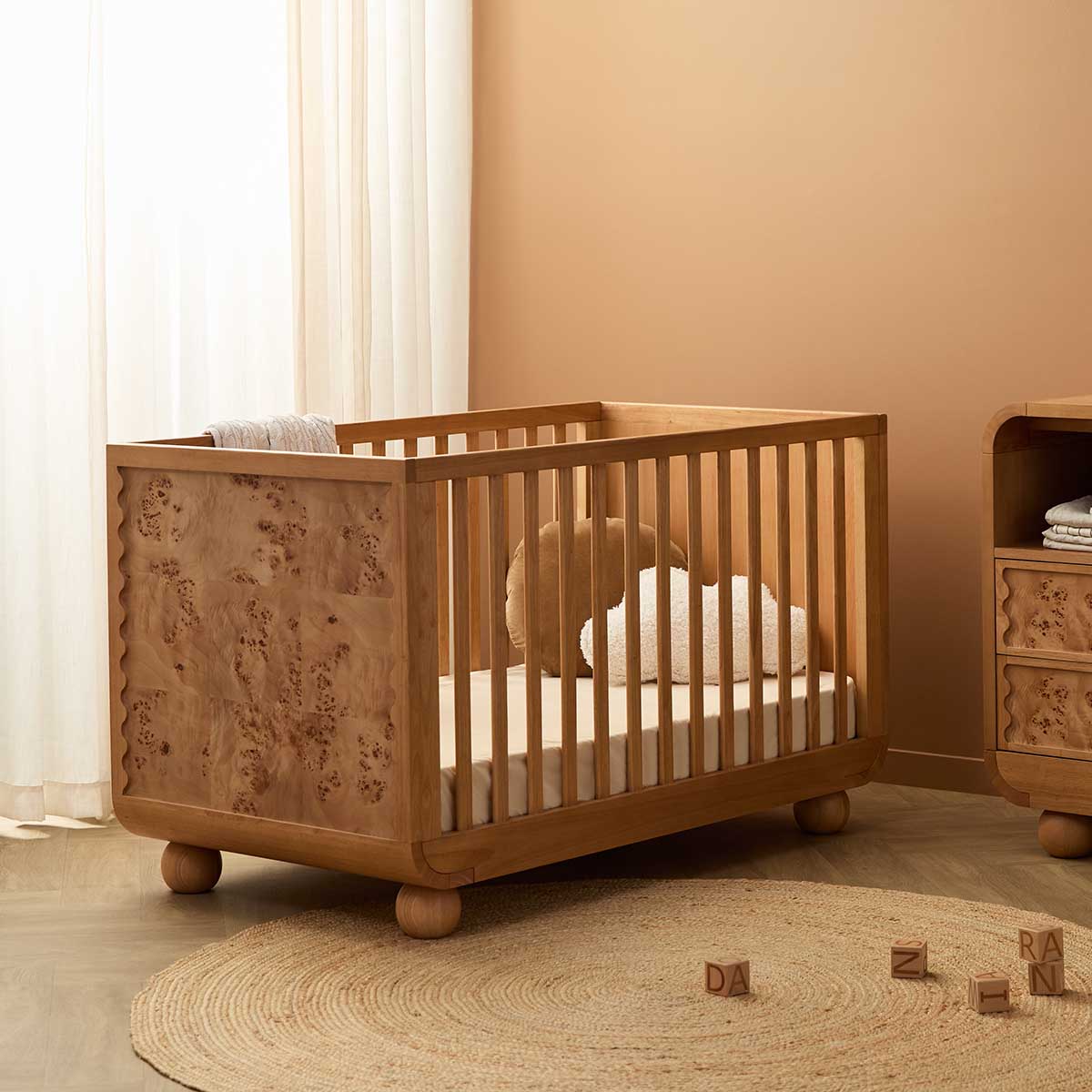 Willow 3 in 1 Cot - Natural