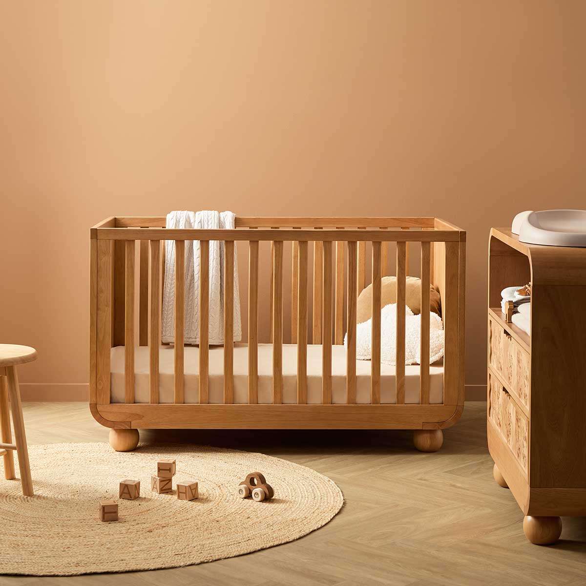 Willow 3 in 1 Cot - Natural