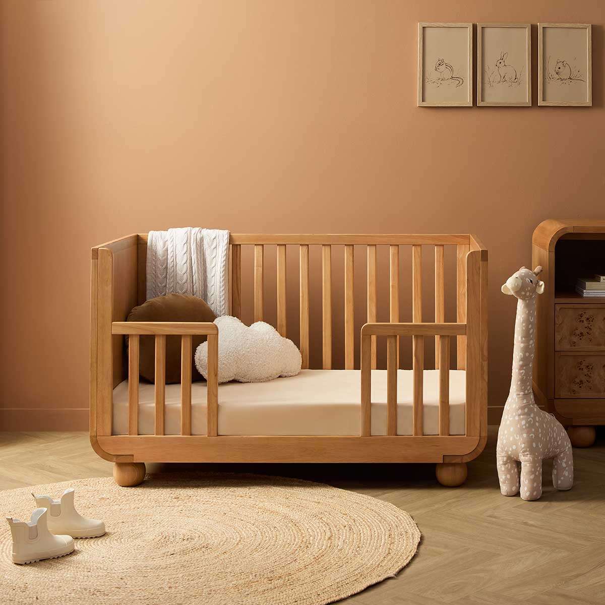 Willow 3 in 1 Cot - Natural
