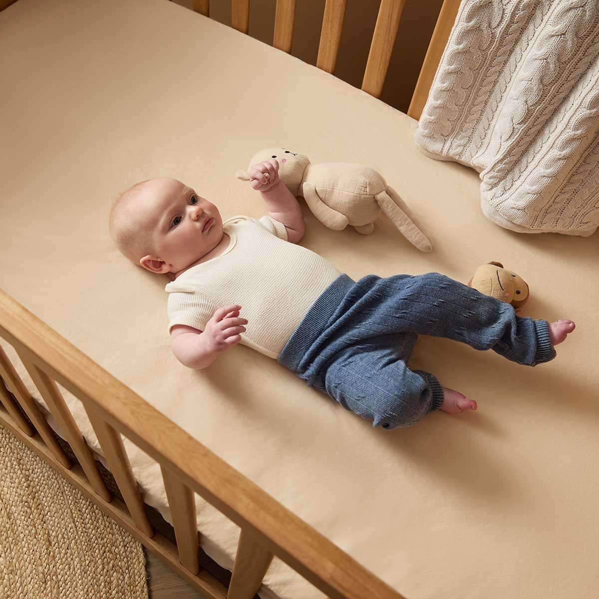 Willow 3 in 1 Cot - Natural