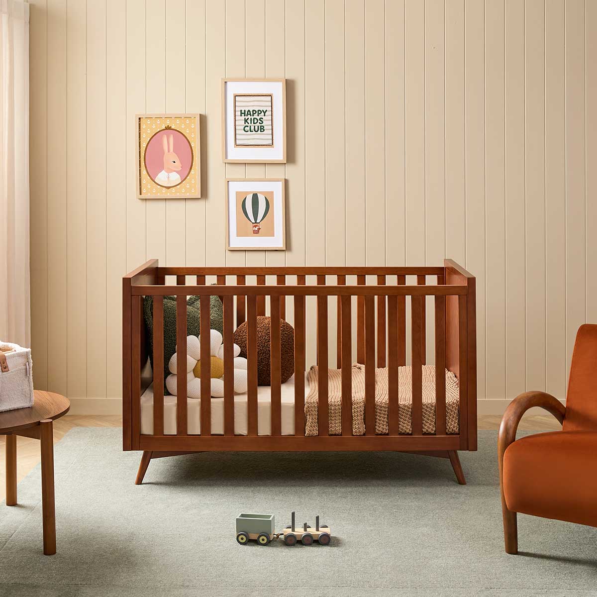 Marlow Mid-Century Cot - Walnut