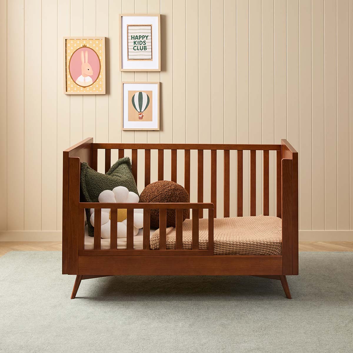 Marlow Cot Toddler Bed Half Frame - Walnut