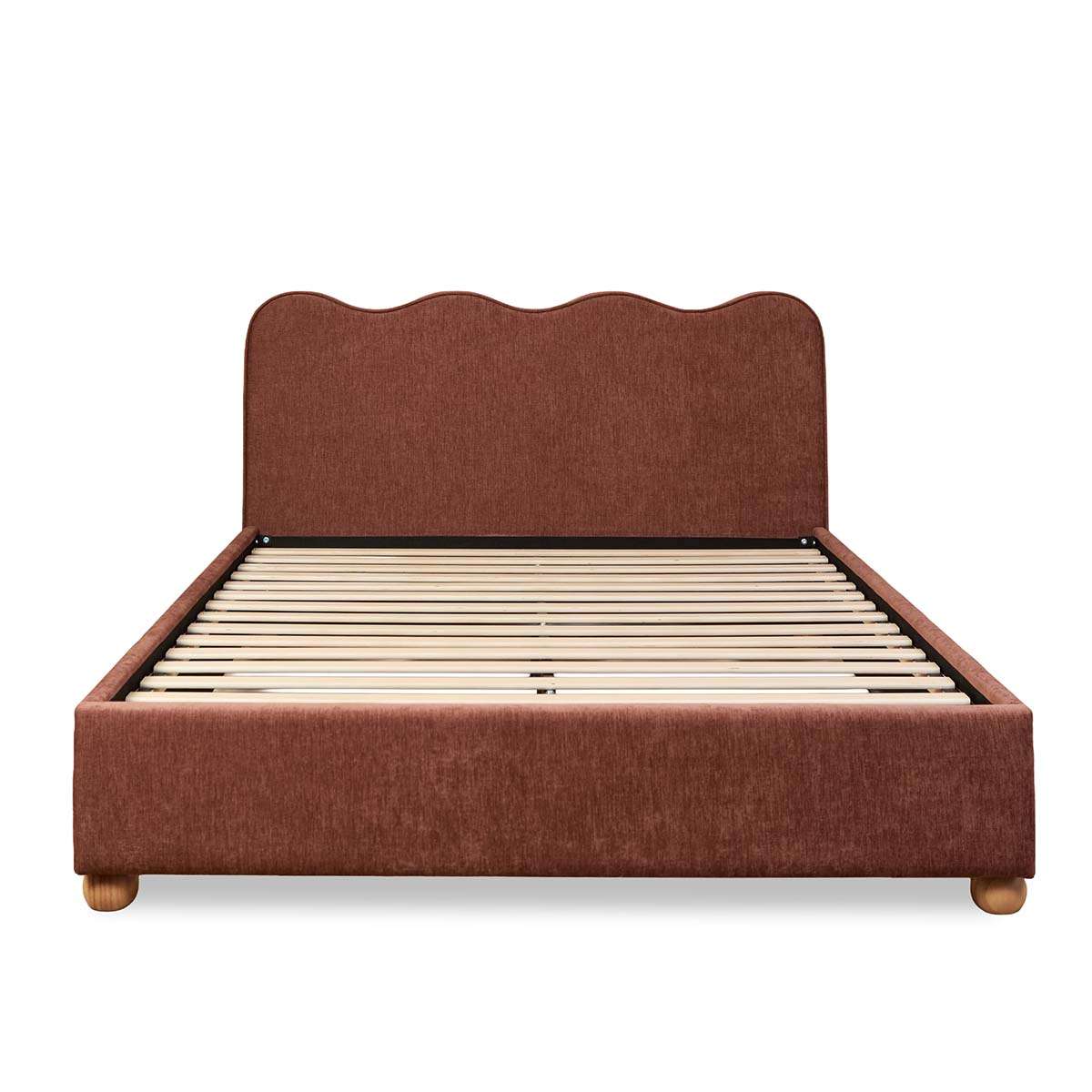 Alma Wavey Queen Bed - Cinnamon