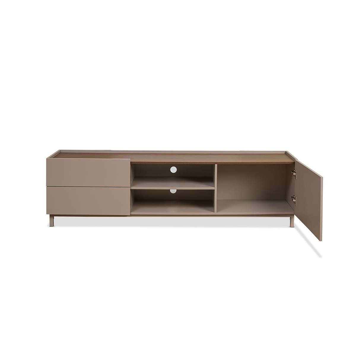 Murphy Entertainment Unit - Stone/Walnut