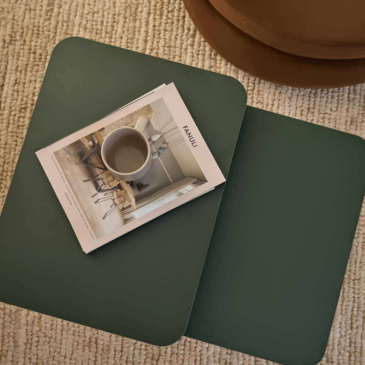 Mikkel Nesting Side Tables - Dark Green