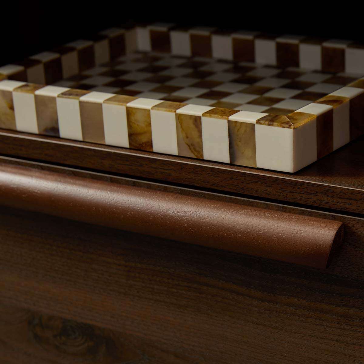Mies Bedside Table - Walnut