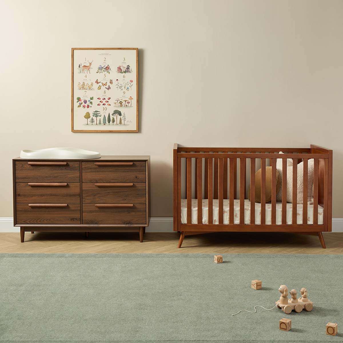 Marlow Mid-Century Cot - Walnut