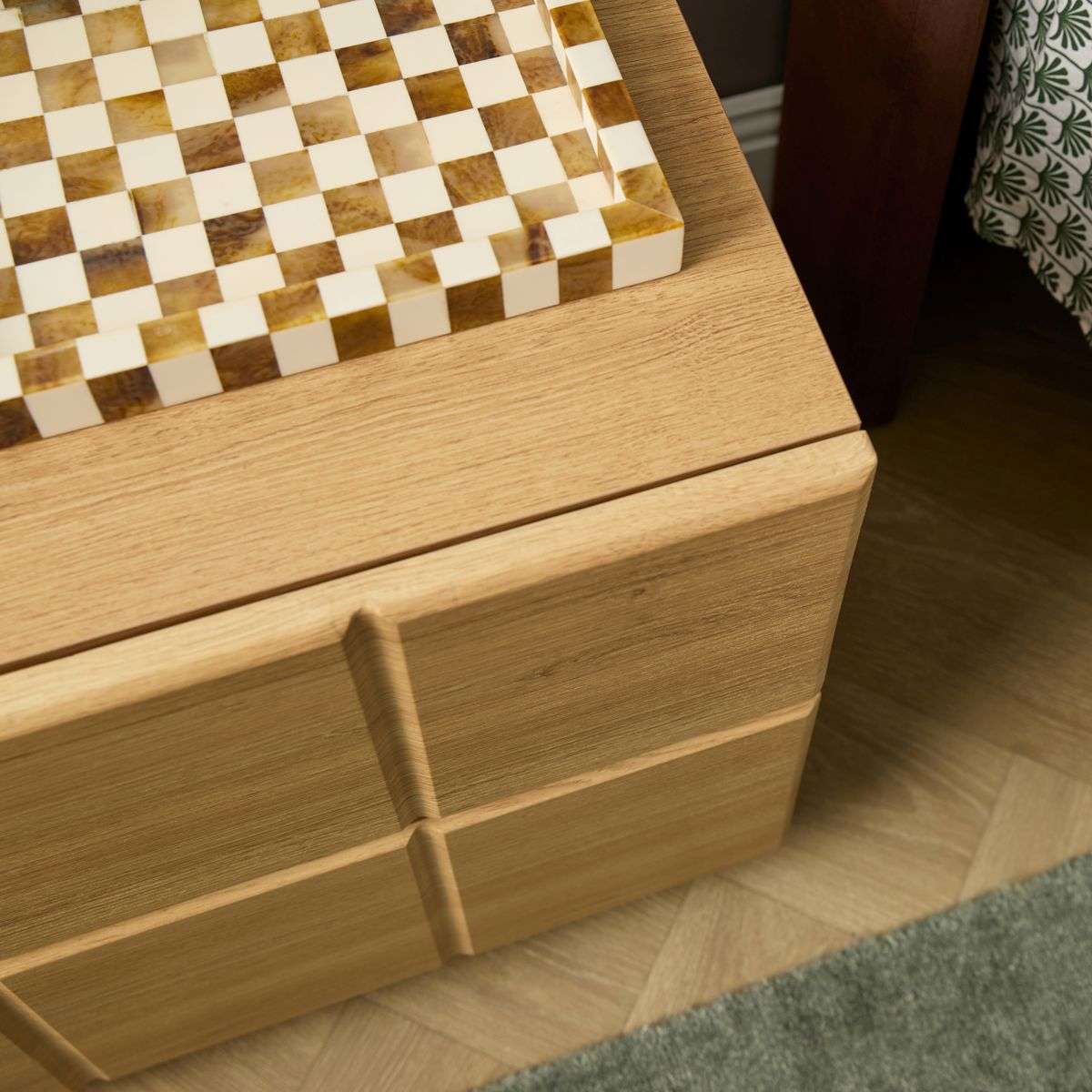 Sonny Checkerboard Bedside - Natural