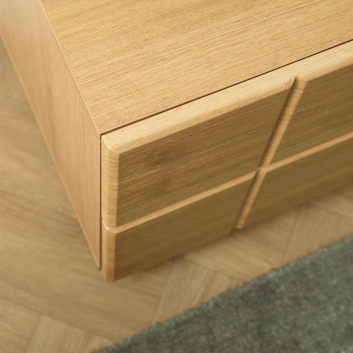 Sonny Checkerboard Bedside - Natural