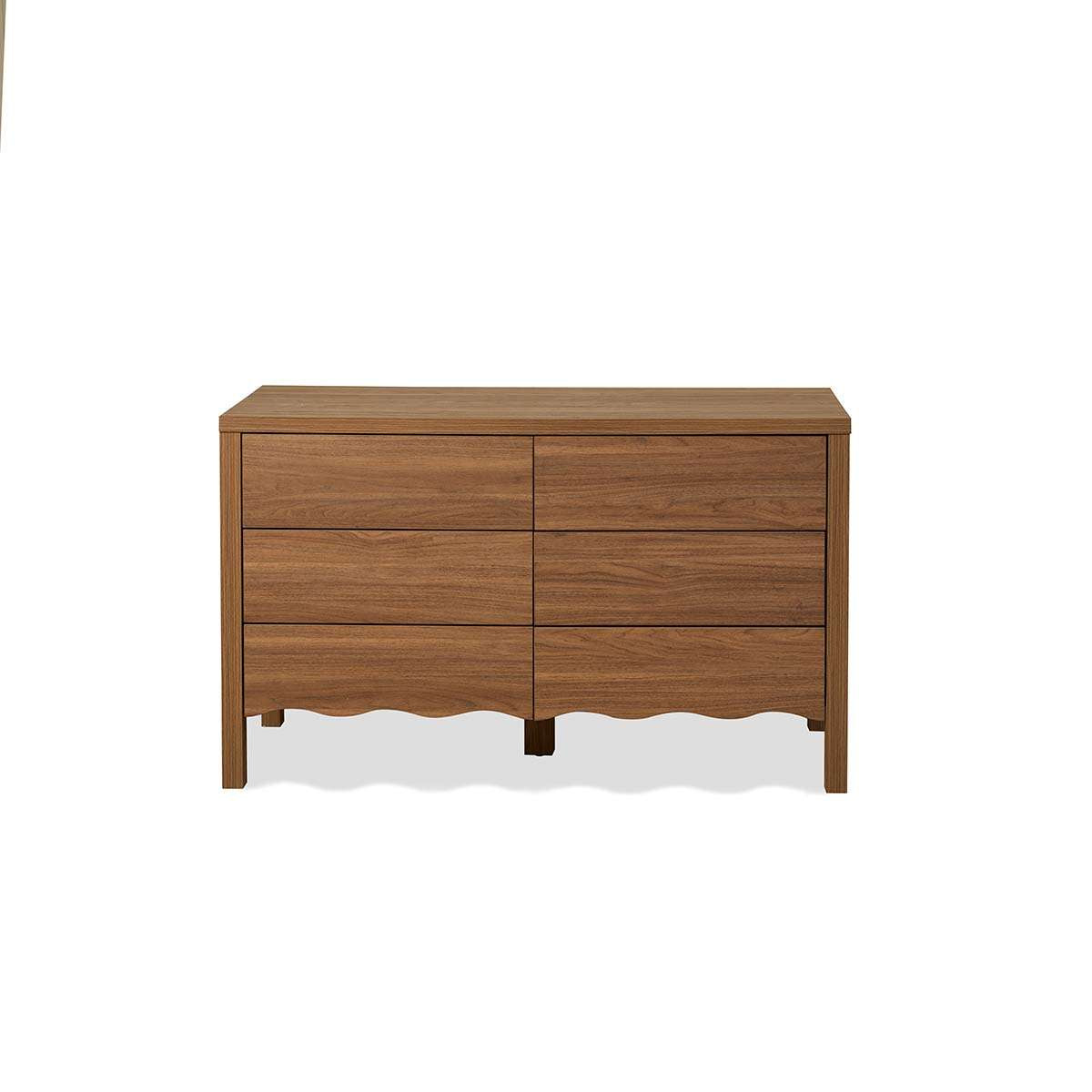 Malena Six Drawer - Walnut