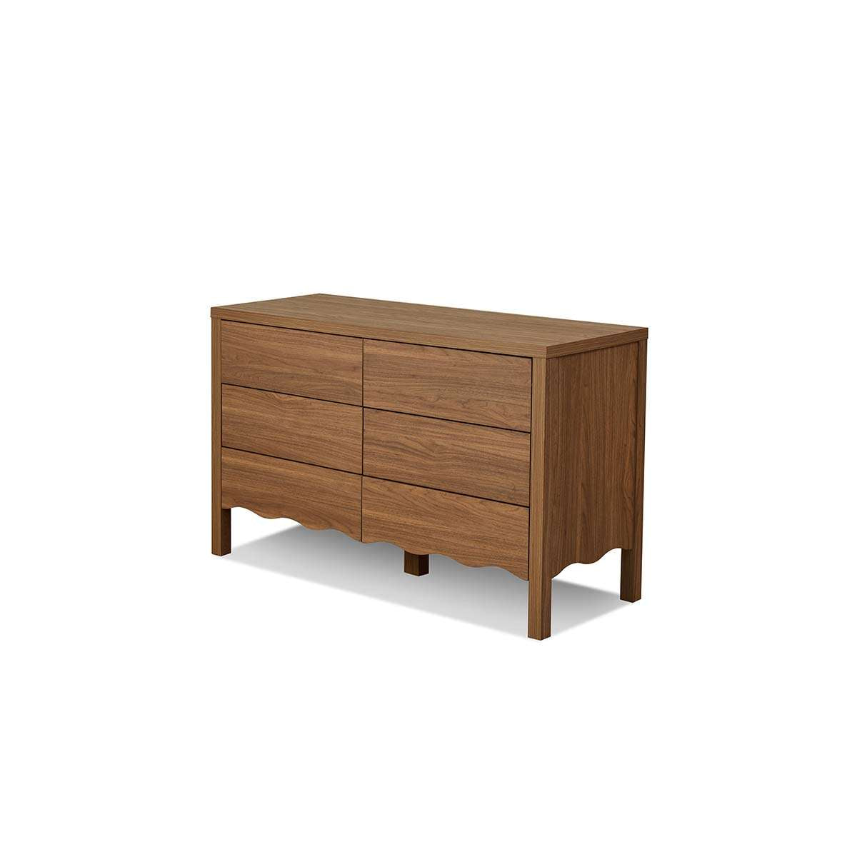 Malena Six Drawer - Walnut