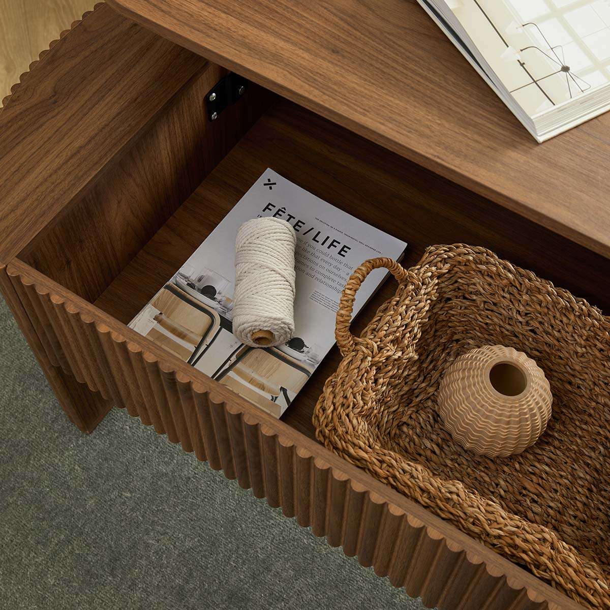 Amara Coffee Table - Walnut