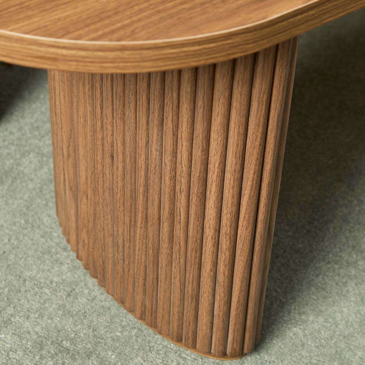 Amara Six Seater Large Dining Table - Walnut