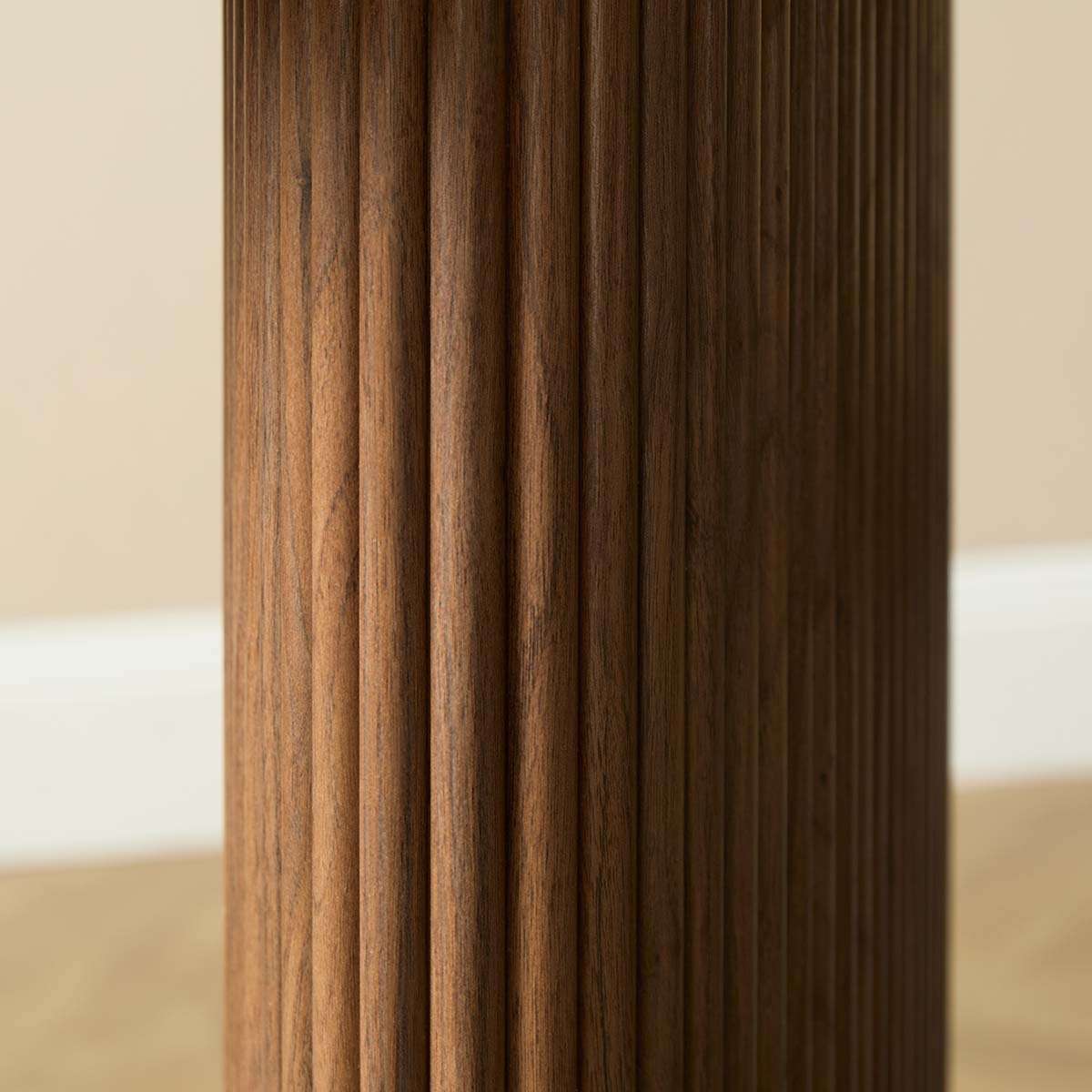 Amara Six Seater Large Dining Table - Walnut